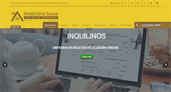 Desktop Screenshot of imobiliariasousa.com.br