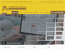 Tablet Screenshot of imobiliariasousa.com.br